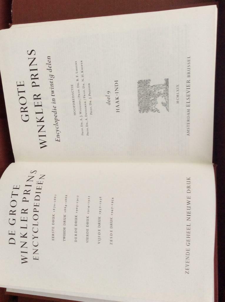 Elsevier encyclopedie “ Winkler Prins” 1969 te koop, Boeken, Ophalen of Verzenden