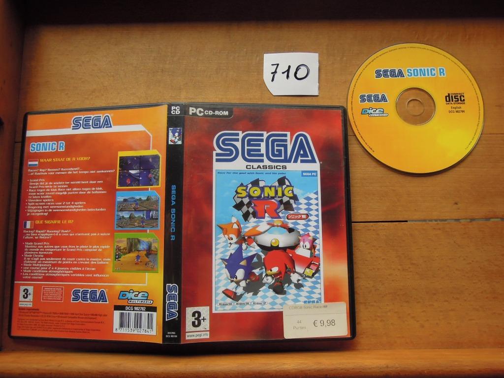 CD-ROM PC Sega classics Sonic R à partir de 3 ans, Enlèvement ou Envoi, Utilisé, À partir de 3 ans