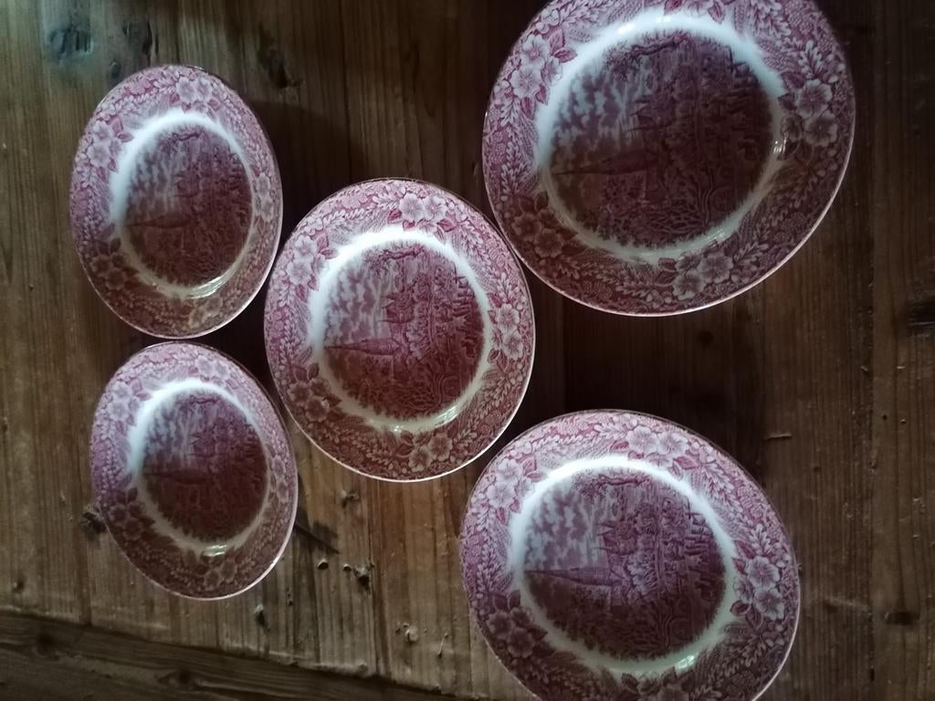 Staffordshire dessertborden, Antiek en Kunst, Ophalen of Verzenden