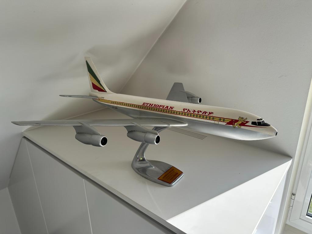 RAISEP-UP Boeing 720B ETHIOPIAN 1960 echelle 1/50 SABENA, Collections, Enlèvement ou Envoi, Utilisé, Modèle réduit