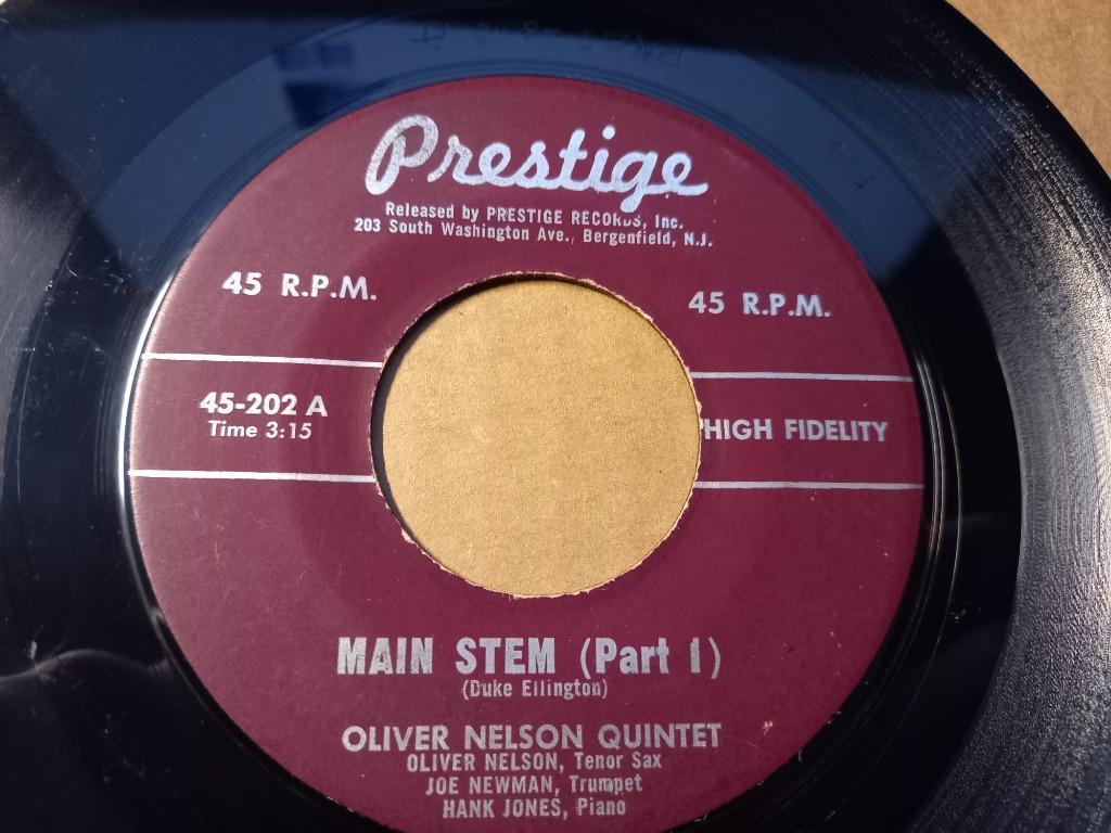 Oliver Nelson Quintet ‎– Main Stem '7, Cd's en Dvd's, Vinyl Singles, Gebruikt, Single, Jazz en Blues, 7 inch, Ophalen of Verzenden