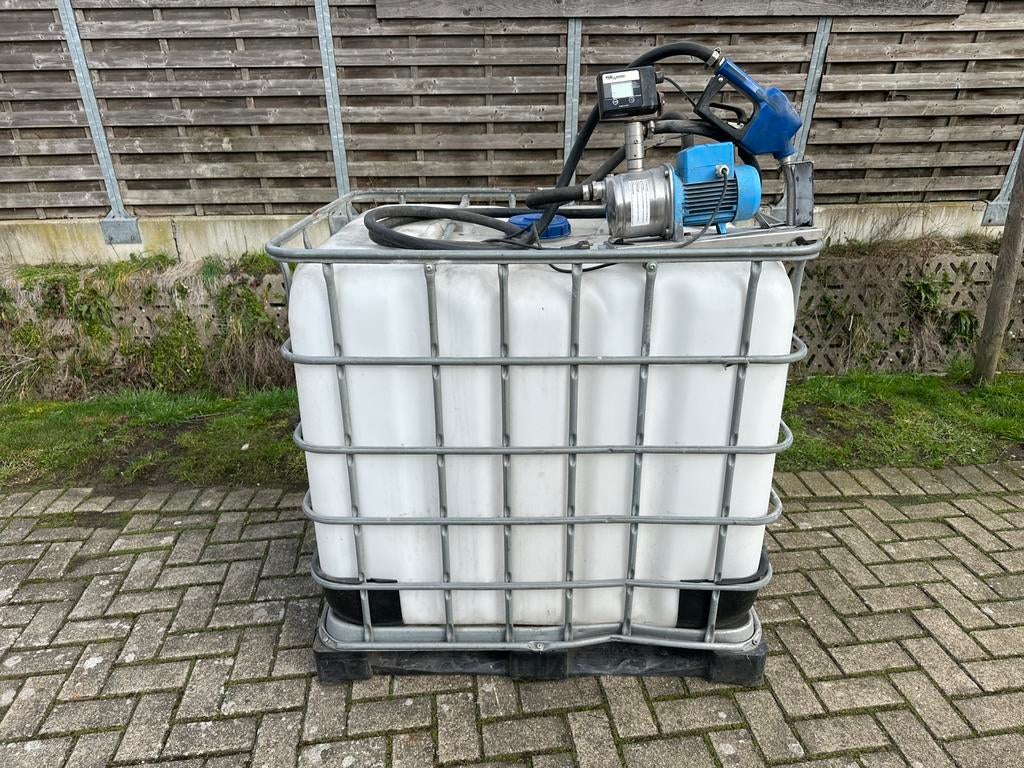 IBC Tank + pomp AdBlue / diesel/benzine-  230V, Ophalen