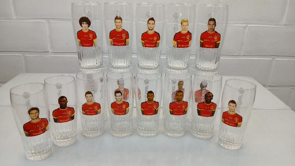 VERRES A BIÈRE JUPILER 25 CL ( DIABLES ROUGES ), Enlèvement, Neuf, Verre ou Verres, Jupiler