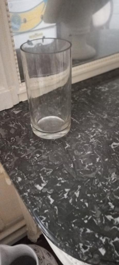 vase en verre épais, Maison & Meubles, Enlèvement, Verre