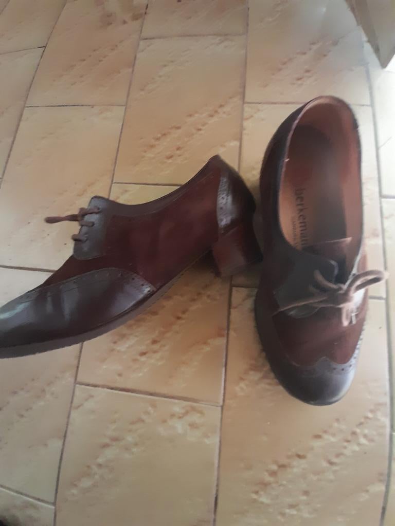 Schoenen , dames , leder, BERKEMANN, maat 37, Bruin, Berkemann, Instappers, Ophalen of Verzenden