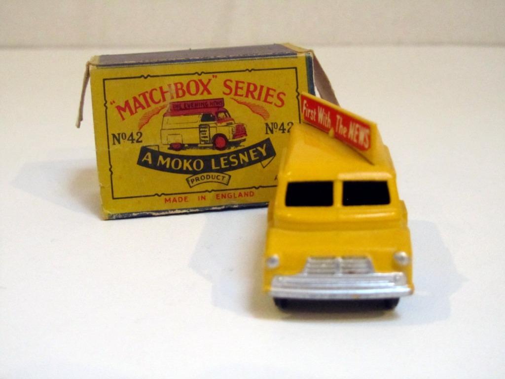 Evening News Van Bedford 42a BPW 1957 Lesney Matchbox RW, Hobby & Loisirs créatifs, Neuf, 1:50 ou moins, Enlèvement ou Envoi, Camion