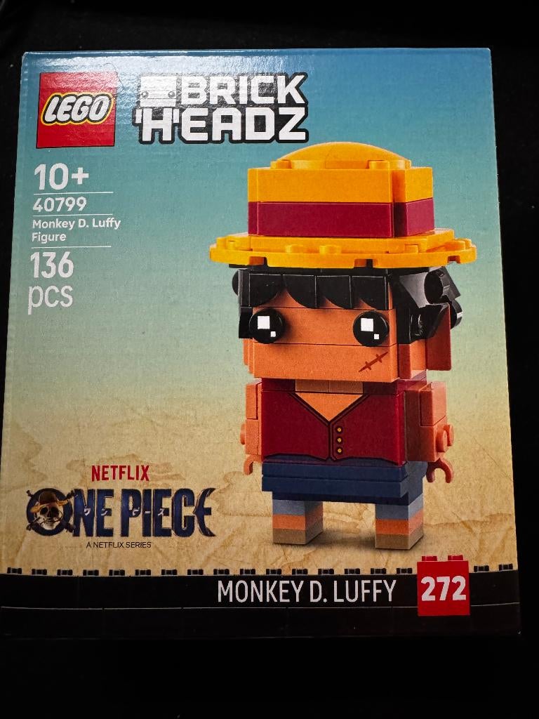 Monkey D. Luffy Brickheadz One Piece 40799 Lego, Enlèvement ou Envoi, Neuf, Ensemble complet, Lego