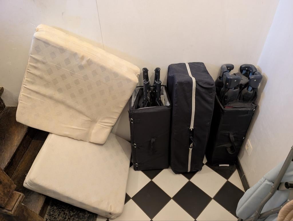 2 opvouwbare babybedjes, Huis en Inrichting, Slaapkamer | Bedden, Gebruikt, Ophalen