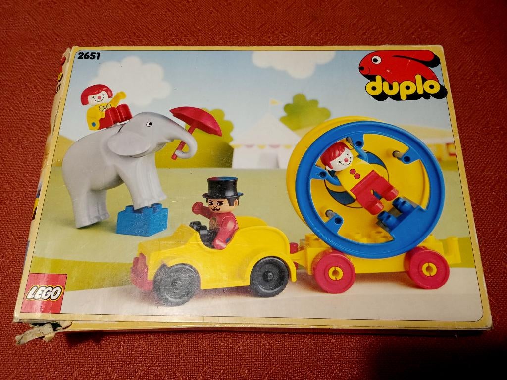 Duplo Circuswagen, Ophalen, Zo goed als nieuw, Complete set, Duplo