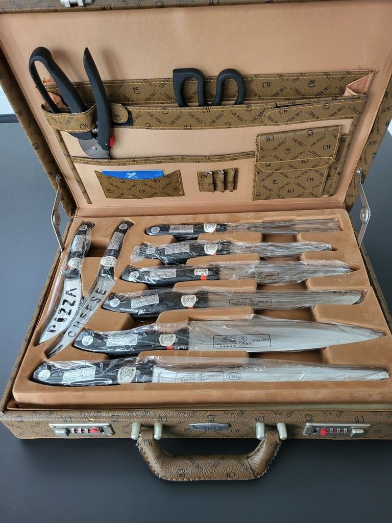 NIEUW Carl Weill 24delig luxe messenset + certificaat, Ophalen, Nieuw, Inox of Chroom, Bestekset