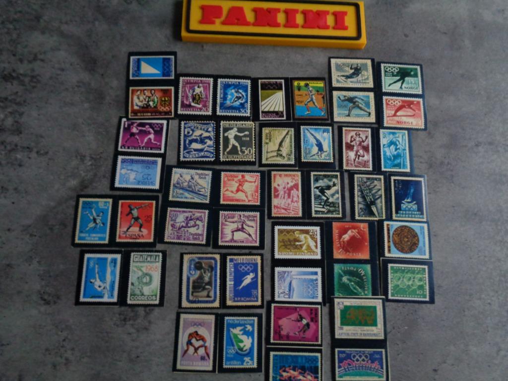 PANINI OLYMPIA 1896/1972 LOT DE 22 AUTOCOLLANTS ANNÉE 1972, Envoi