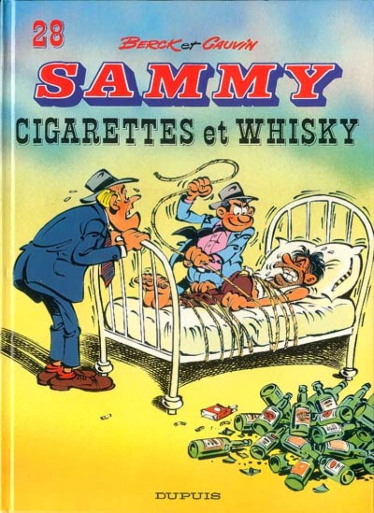 Sammy – Cigarettes et Whisky, Gelezen, Cauvin & Berck, Eén stripboek, Ophalen of Verzenden