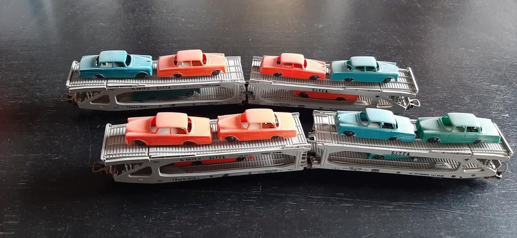 Modeltreinen Ho 2 autotransport, prima staat, Ophalen of Verzenden, Zo goed als nieuw