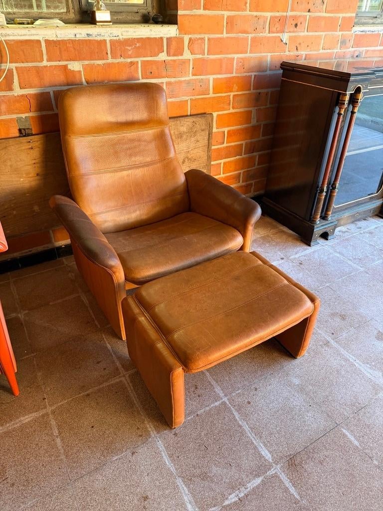 Vintage De Sede DS50 lounge chair + ottoman, Antiquités & Art, Antiquités | Meubles | Chaises & Canapés, Enlèvement