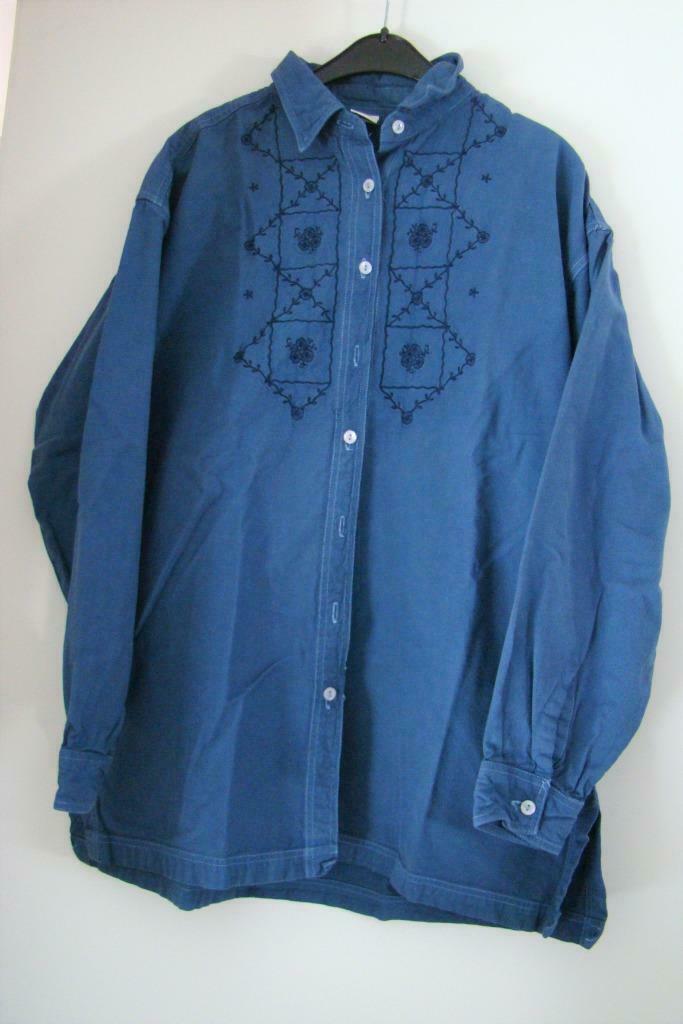 hemd bloes lange mouw maat 38 - vaal donker blauw, C&A, Enlèvement ou Envoi, Taille 38/40 (M), Bleu