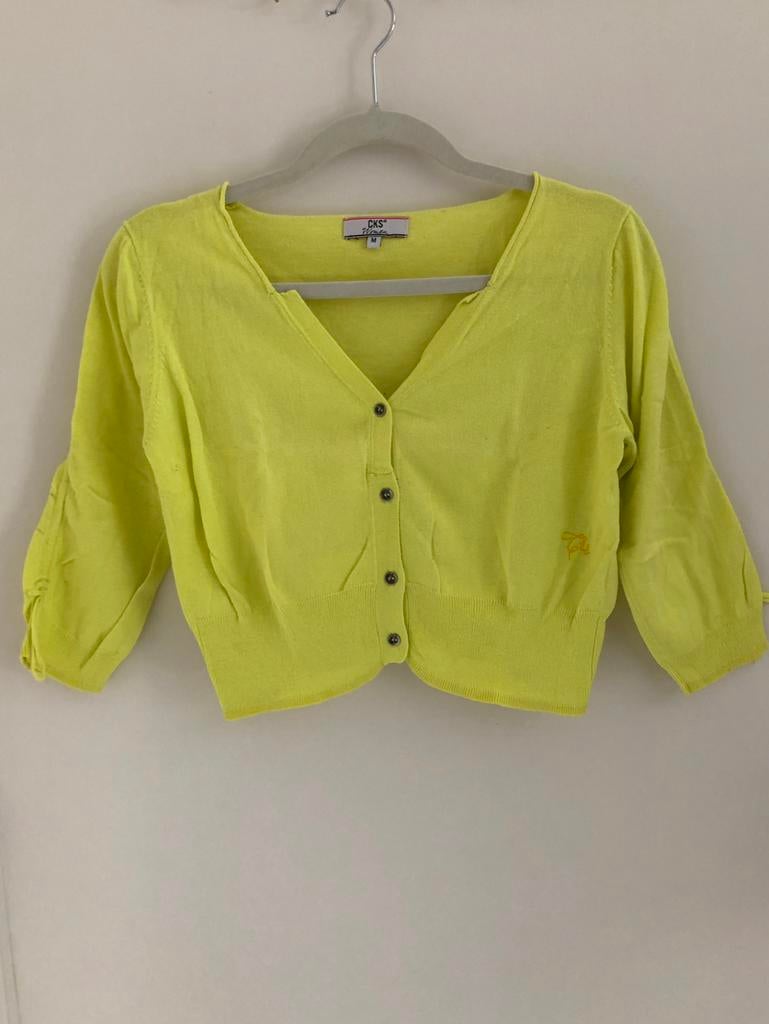 fijn vestje knoopsluiting CKS Women medium M, Kleding | Dames, Maat 38/40 (M), Geel, Ophalen of Verzenden, CKS