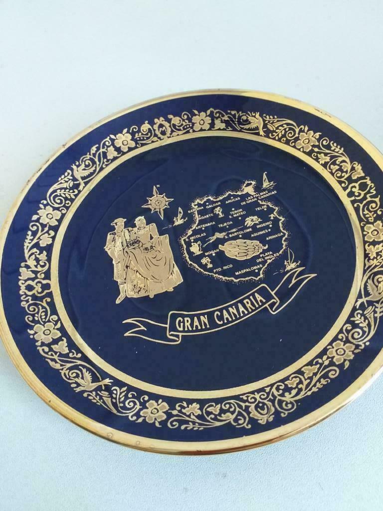 Prachtig porseleinen bordje Gran Canaria, Ophalen
