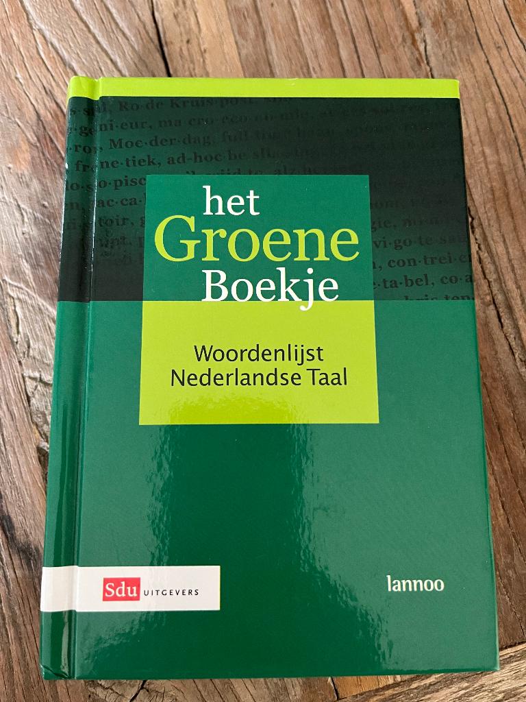 Het groene boekje, Boeken, Woordenboeken, Ophalen, Nieuw, Lannoo, Overige uitgevers