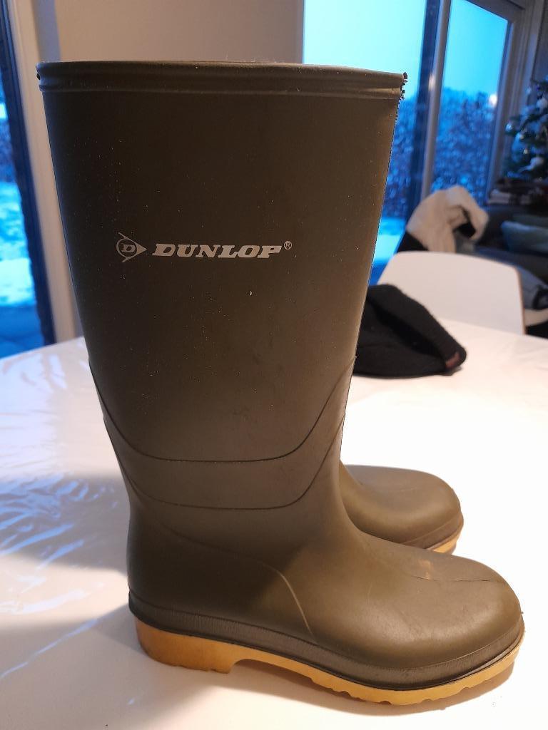 Laarzen maat 38 Dunlop, Enlèvement ou Envoi, Comme neuf, Vert, Bottes hautes