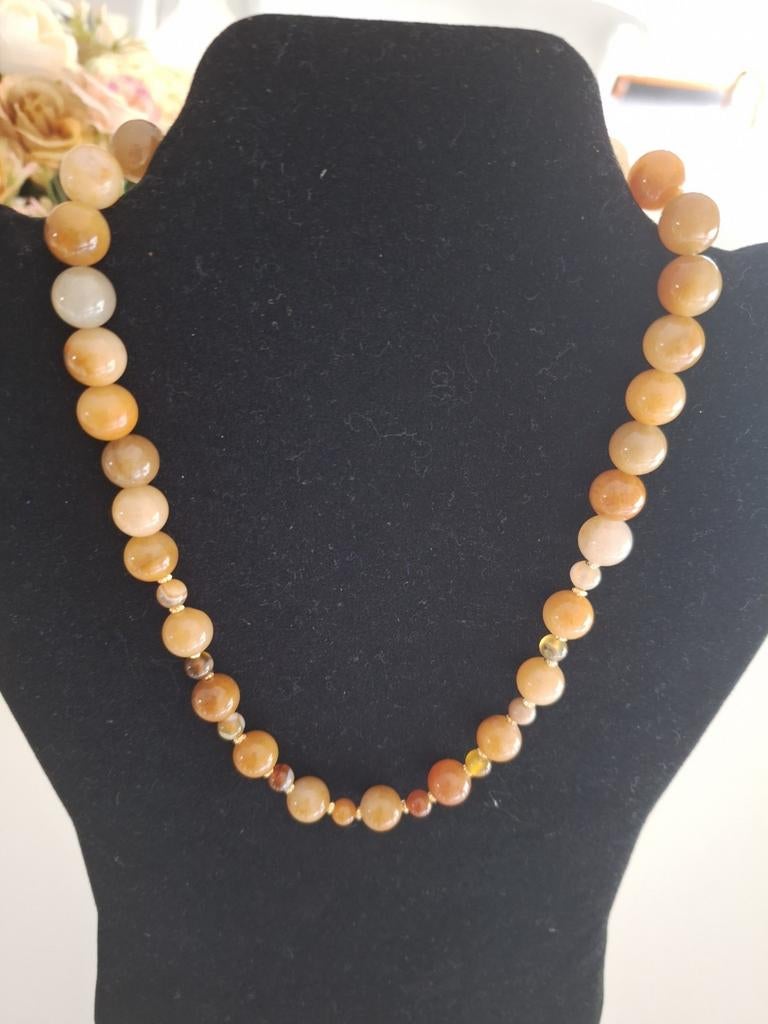 Ketting halfedelstenen, Verzenden, Nieuw