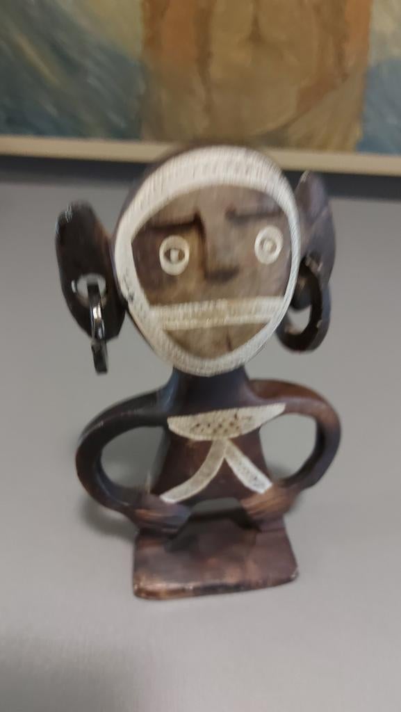 Afrikaans beeldje handwerk ijzer, Antiek en Kunst, Ophalen