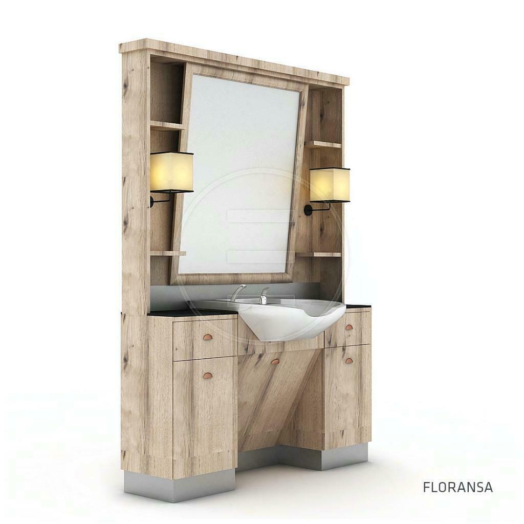 barbershop kniptafel knipspiegel barbier barber hout spiegel, Maison & Meubles, Accessoires pour la Maison | Miroirs, Neuf, Rond