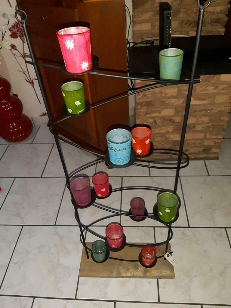 Décoration avec pots en verre, Enlèvement, Neuf, Verre, 5 à 15 bouteilles