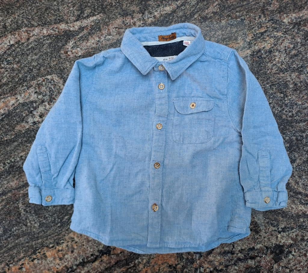Taille 80 Chemise bleu clair, Enfants & Bébés, Vêtements de bébé | Taille 80, Comme neuf, Garçon, Chemise ou Chemisier, Enlèvement ou Envoi