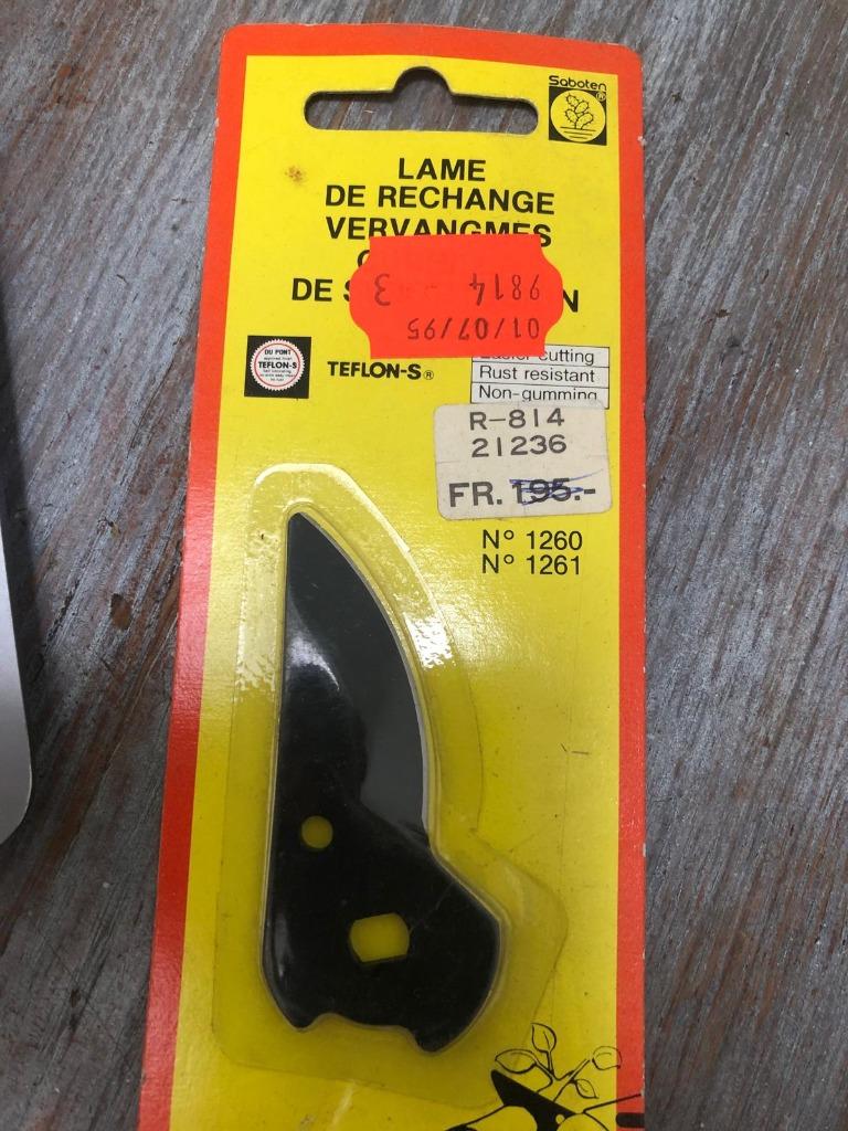 LAME DE RECHANGE POUR SÉCATEUR SABOTEN 1260 ET 1261 - FABRIQ, Enlèvement, Neuf, Moins de 20 mm