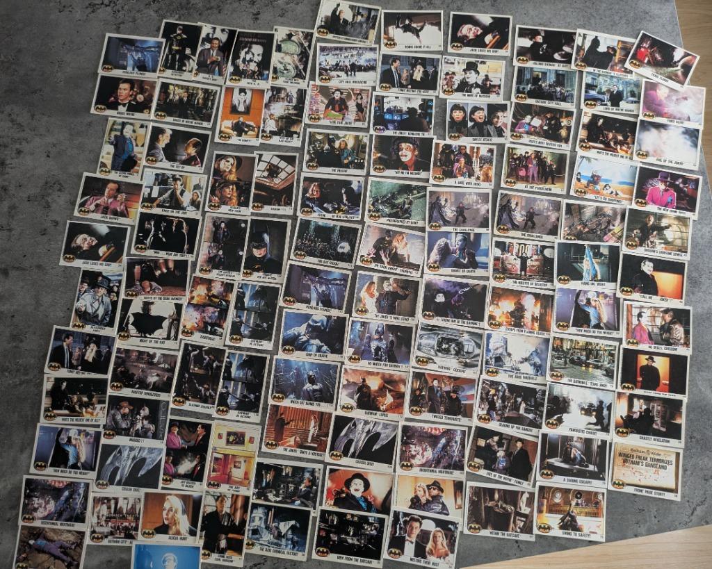 BATMAN 108x Topps kaarten   anno 1989, Verzenden, Zo goed als nieuw