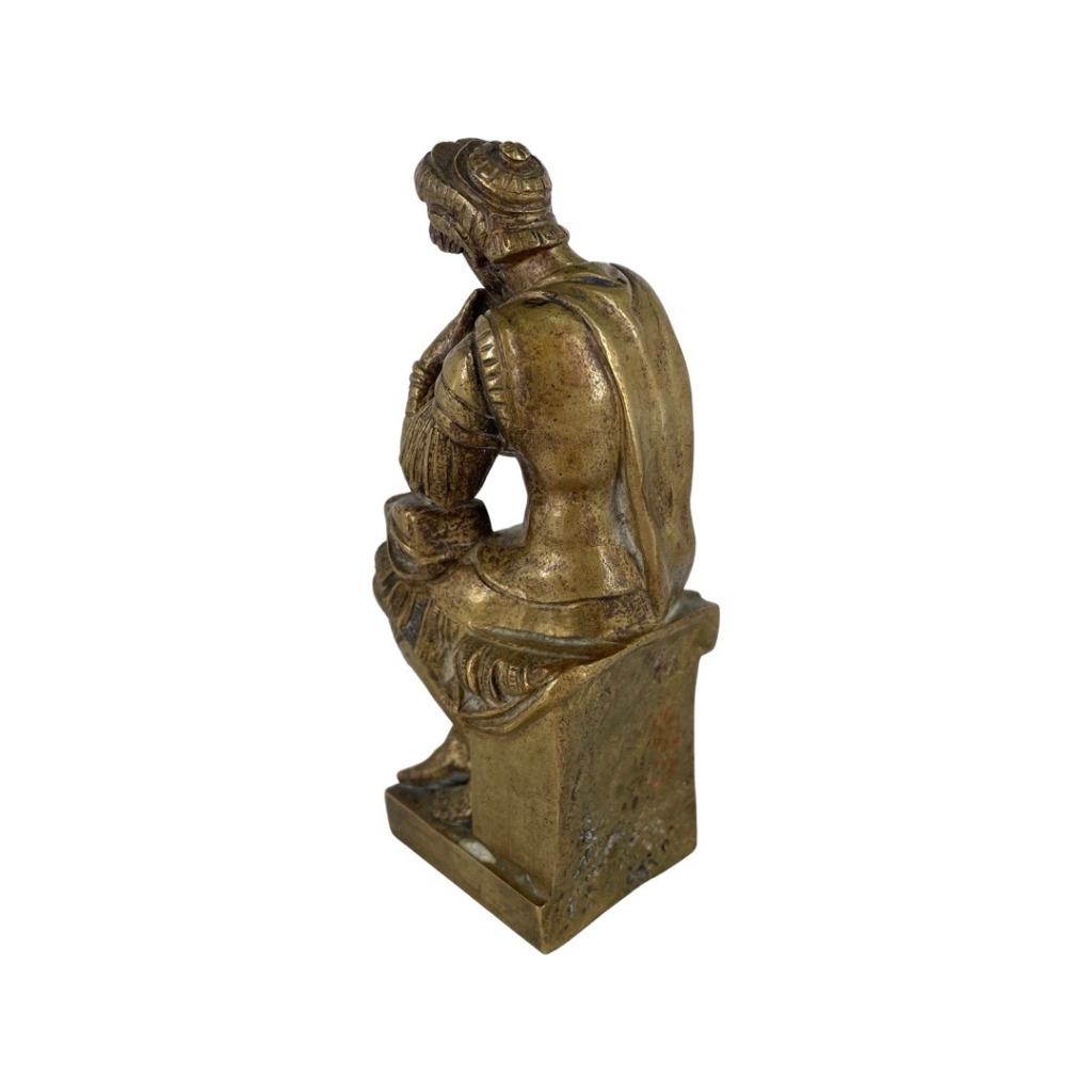 Bronzen Laurent de Medicis naar Michelangelo 19e eeuw, Ophalen of Verzenden, Brons