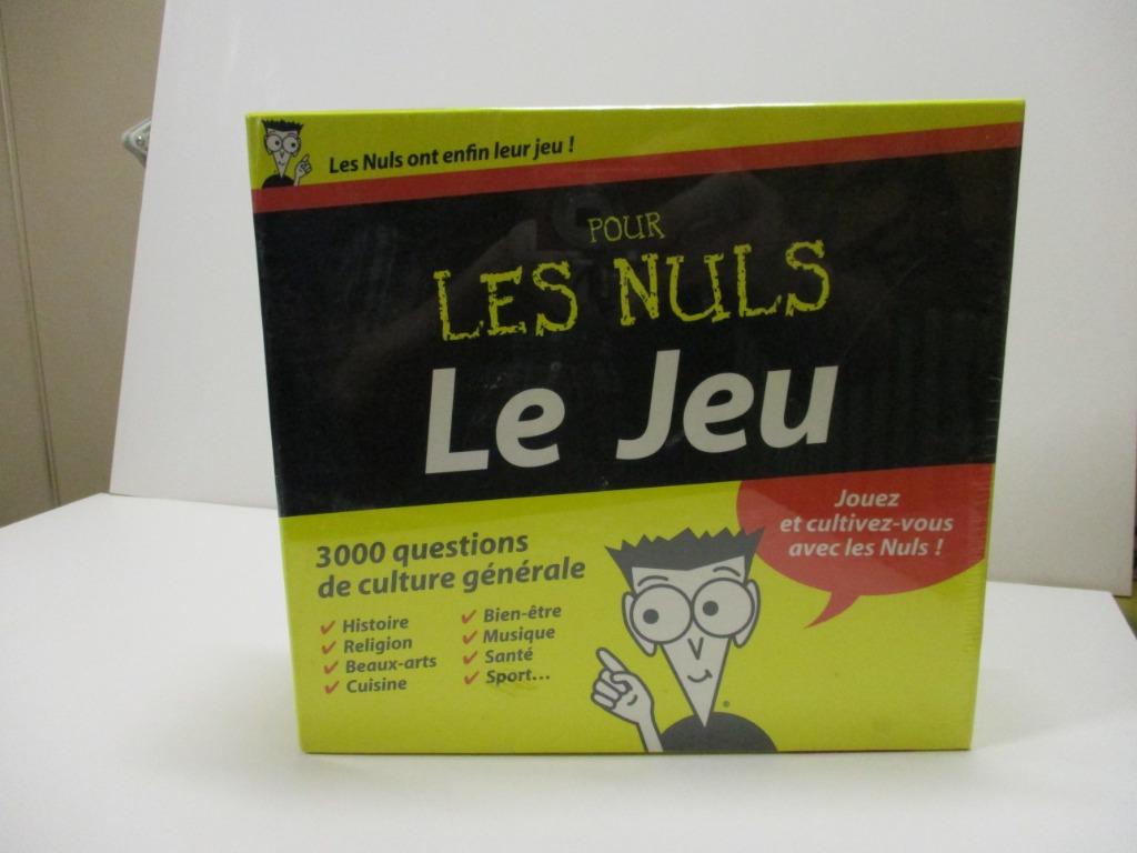 JEU POUR LES NULS  culture générale, Cinq joueurs ou plus, Enlèvement, Neuf, FIRST EDITIONS