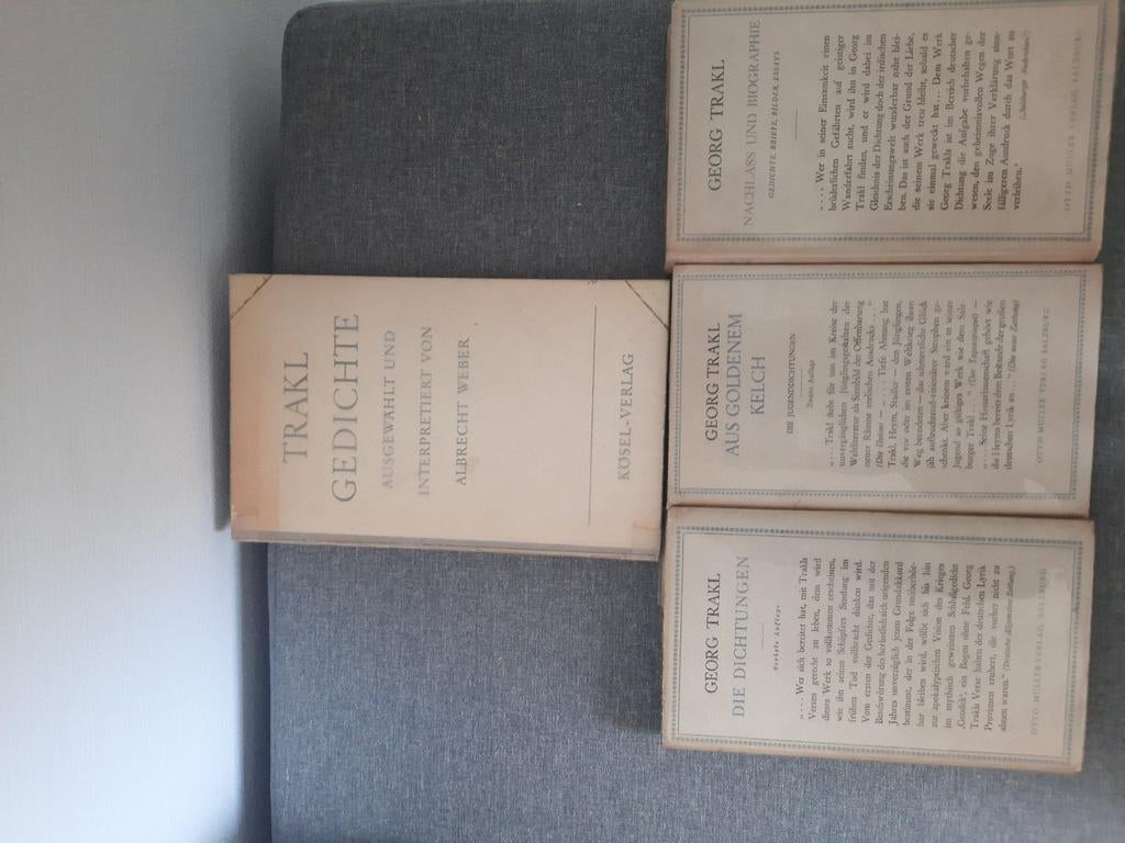 trakl georg, Boeken, Ophalen, Gelezen