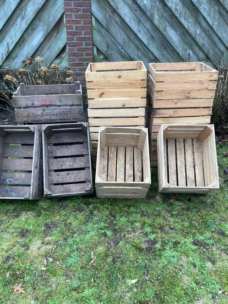 Fruitkistjes veilingkistjes appelkistjes nu 10 voor 60 euro, Huis en Inrichting, Woonaccessoires | Kisten, Ophalen, Gebruikt
