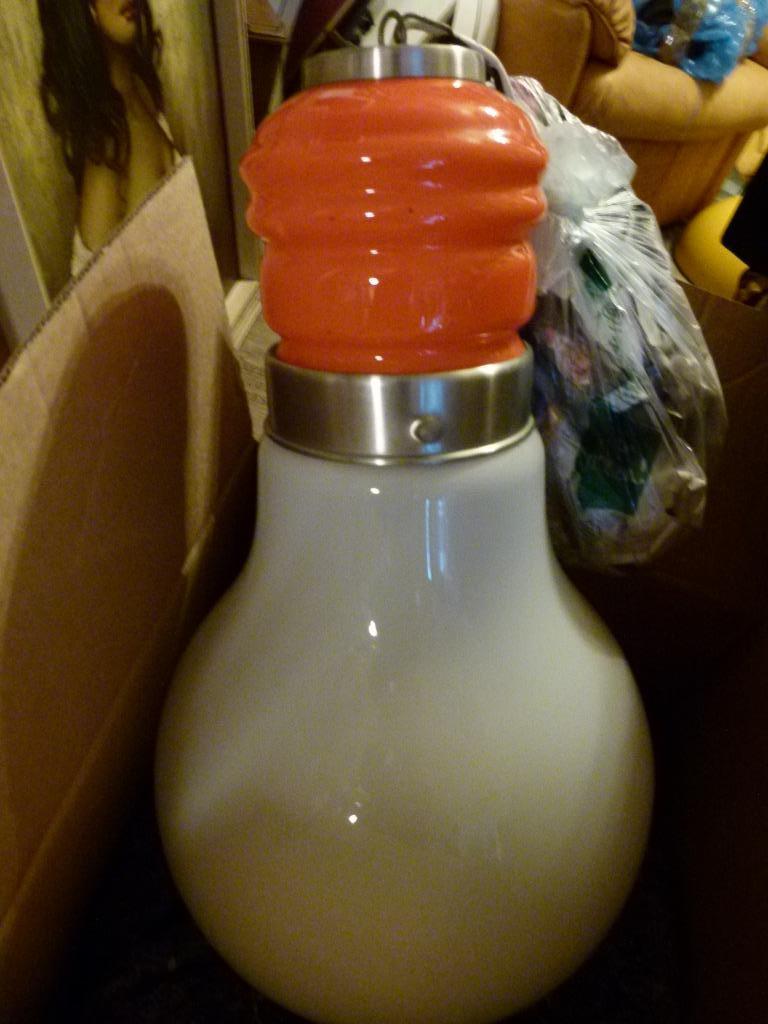 Vintage XL hanglamp bulb gloeilamp 70er jaren, Ophalen, Huis en Inrichting