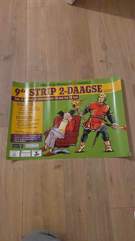 Hasselt stripbeurs 1999 affiche rode ridder, Enlèvement ou Envoi, Utilisé
