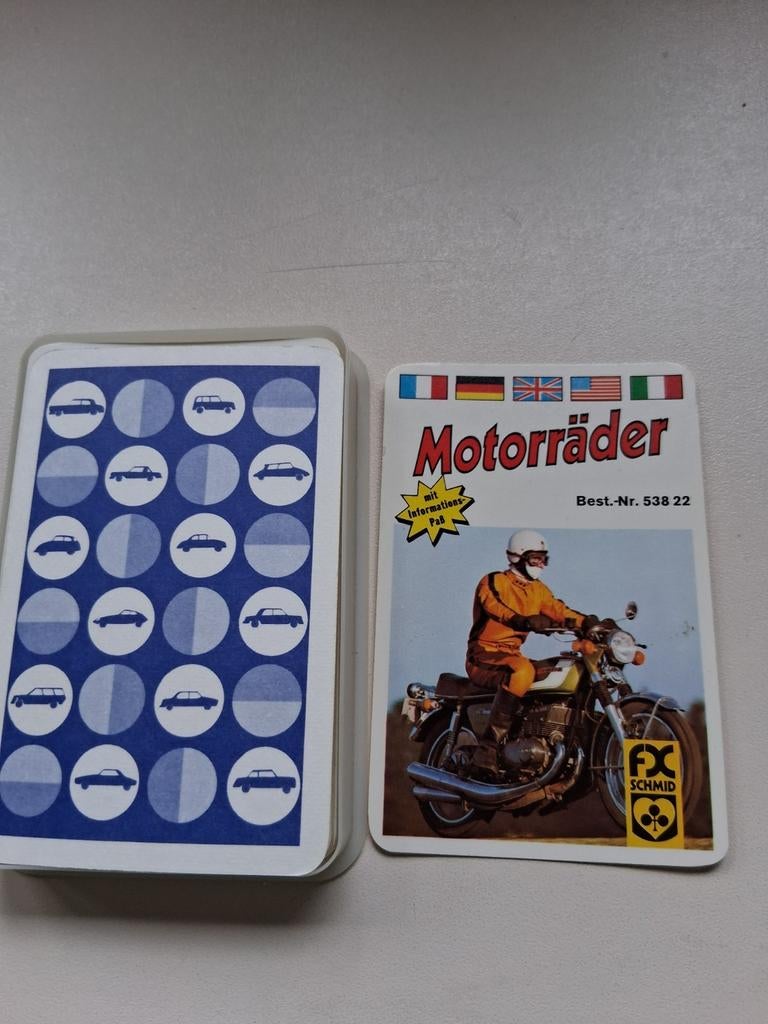 Kwartet Motorrader Schmid, Ophalen of Verzenden