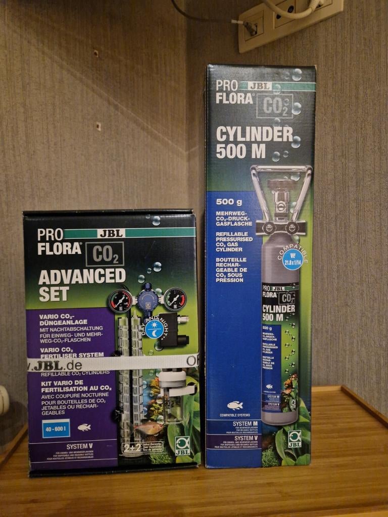JBL Pro Flora Advanced CO2 set + CO2 fles 500g - NIEUW, Dieren en Toebehoren, Ophalen, Nieuw