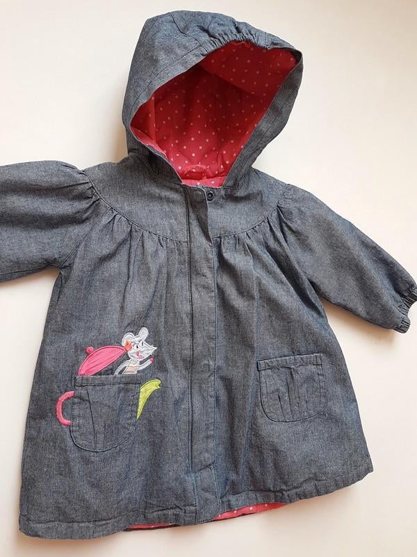 DU PAREIL AU MÊME - Manteau bleu + souris - T.18 mois/81cm, Enlèvement ou Envoi, Utilisé, Du pareil au meme, Fille