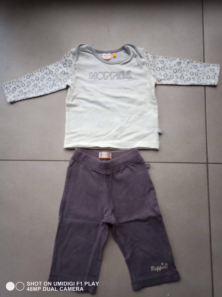 Setje Noppies, Enfants & Bébés, Vêtements de bébé | Taille 68, Garçon, Enlèvement ou Envoi, Ensemble, Utilisé