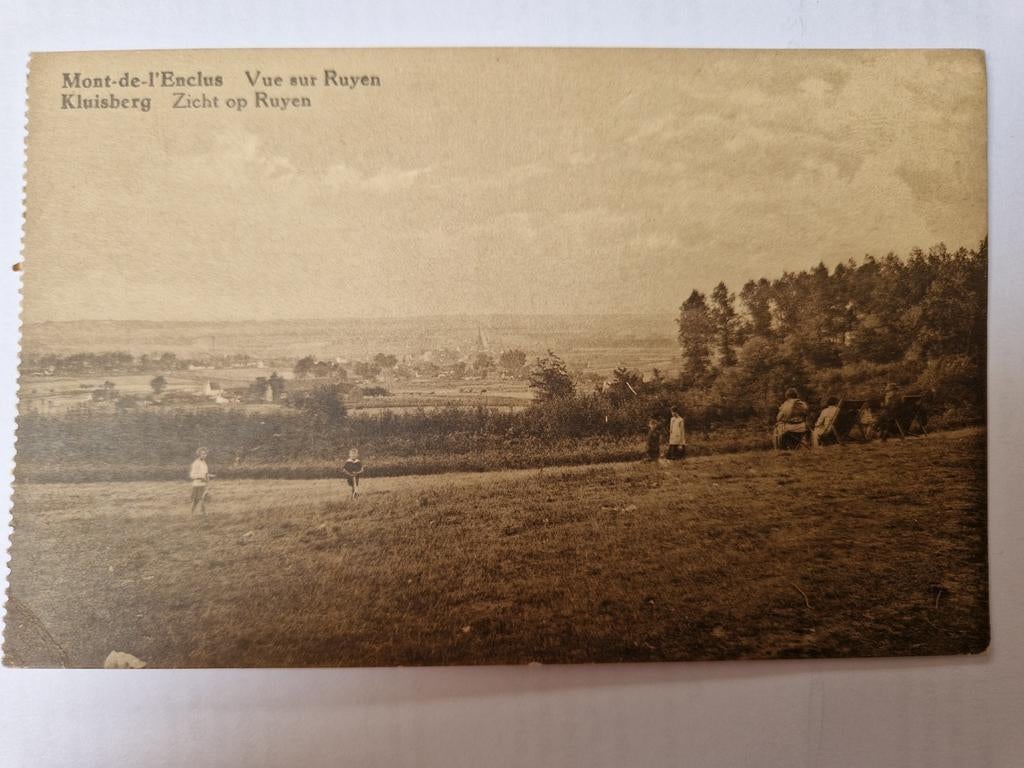 Zicht op Ruyen - Kluisberg / vue sur Ruyen Mont de l'Enclus, Verzamelen, Postkaarten | België, Ophalen of Verzenden