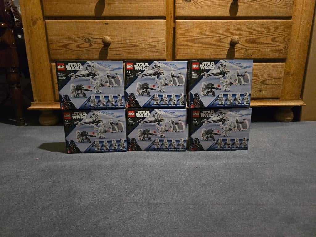 Lego Star Wars snow trooper battle pack * 6 (sealed) - 75320, Ophalen of Verzenden, Nieuw, Complete set, Lego