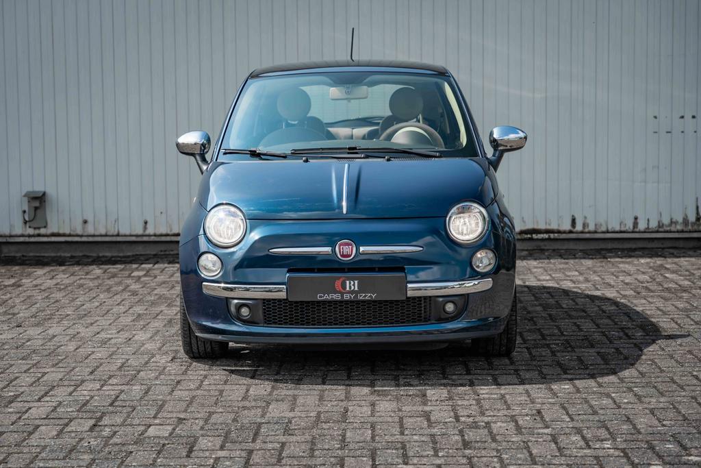 FIAT 500 1.0 LOUNGE|AIRCO|PANO|CRUISE, Euro 5, Stof, Beige, Blauw