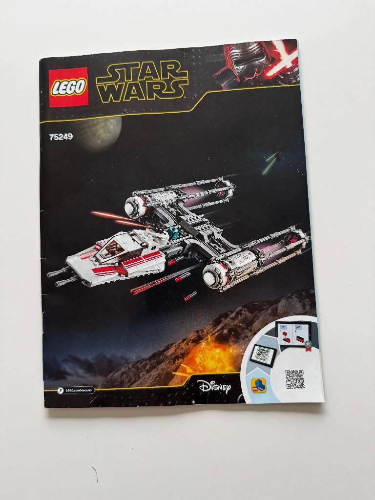 LEGO Star Wars - 75249 - Resistance Y-Wing Starfighter, Ophalen, Gebruikt, Complete set, Lego