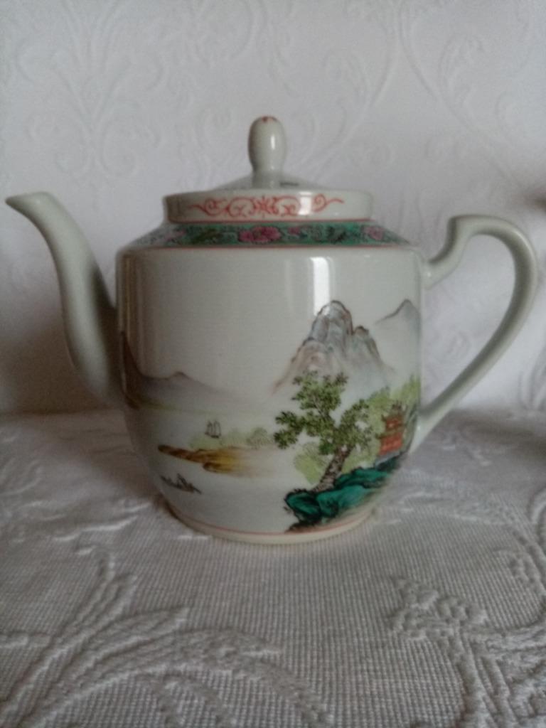 Chinese porseleinen theepot uit de jaren 70, Ophalen of Verzenden