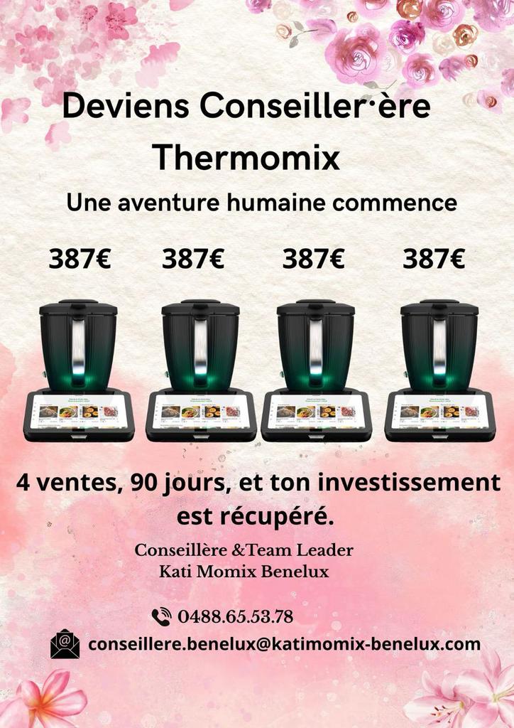 RECRUTEMENT THERMOMIX – BENELUX, Autres horaires, Premier Emploi, Contrat temporaire, Convient comme travail d'appoint