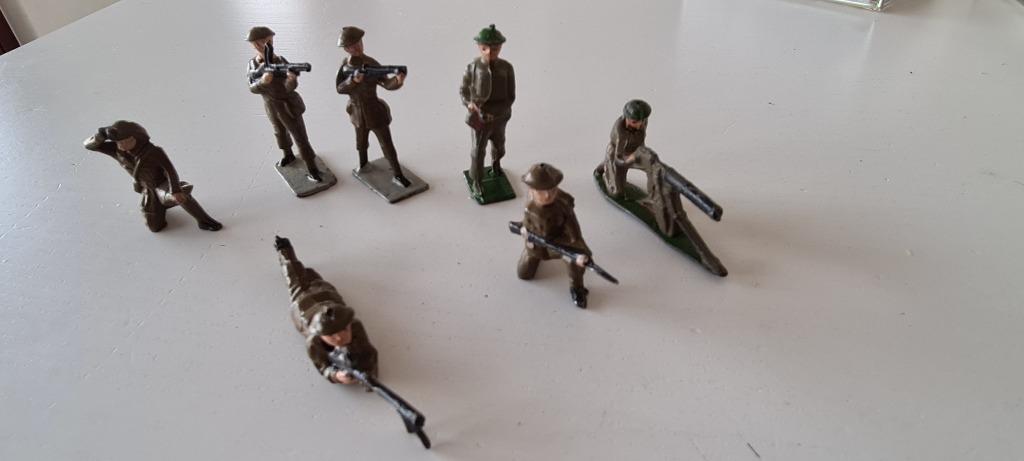 Vintage Johillco Metalen Soldatenfiguren Made in England, Antiek en Kunst, Ophalen of Verzenden