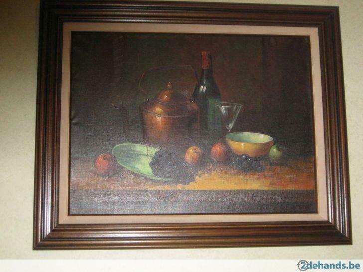Schilderij stilleven Bert Van Laer, Antiek en Kunst, Ophalen