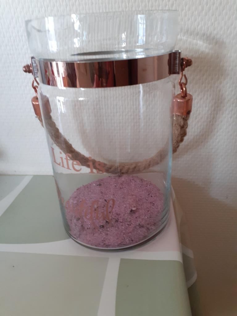 glazen bloempot, Ophalen, Overige materialen, Rond, Binnen
