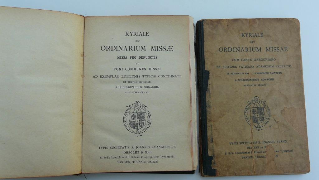 Kyriale seu Ordinarium Missae - 2 stuks - 1920 en 1930, Livres, Musique, Utilisé, Enlèvement ou Envoi